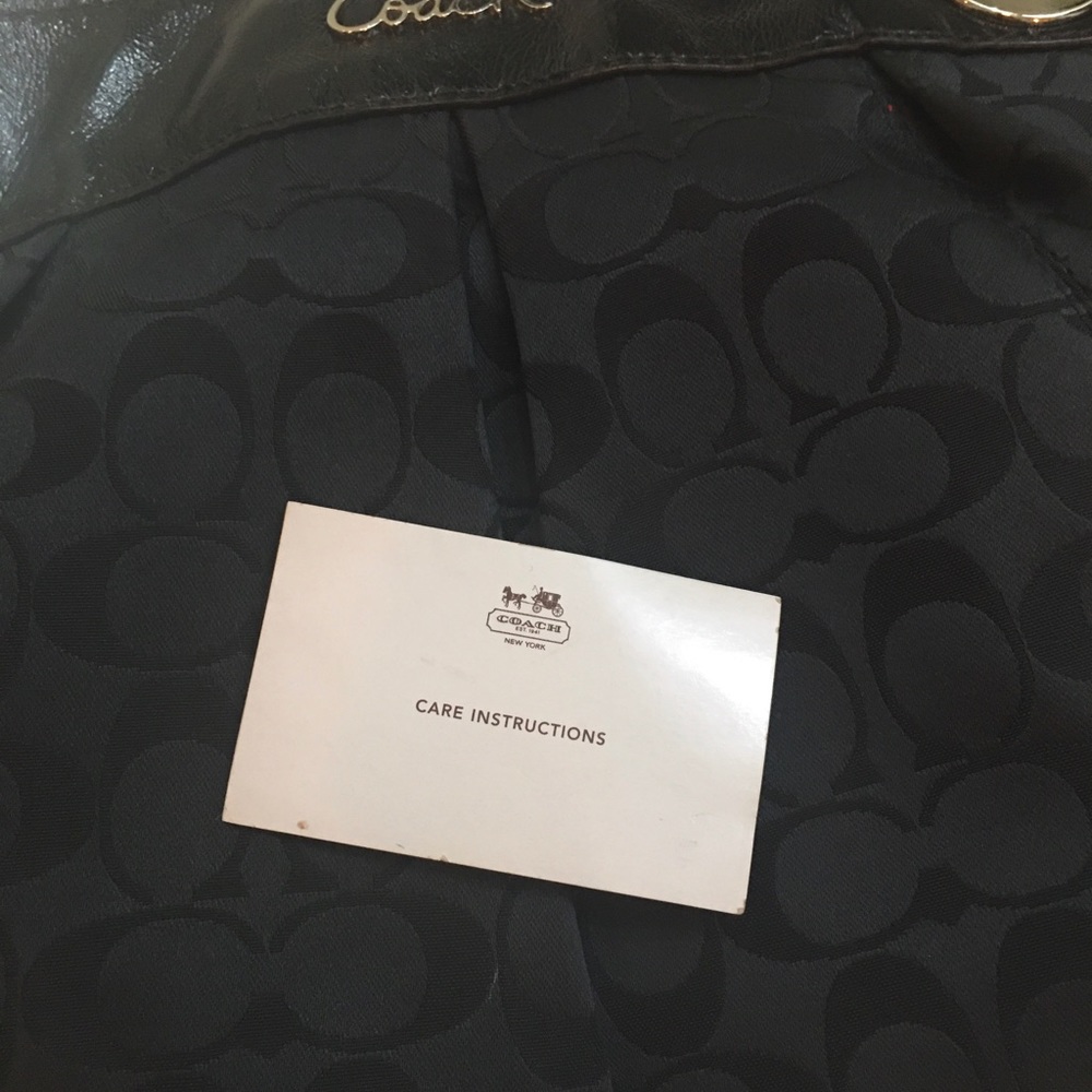 Black Coach Handbag - Picture 10 of 10